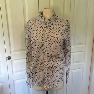 Club Monaco Men’s button-up patterned shirt